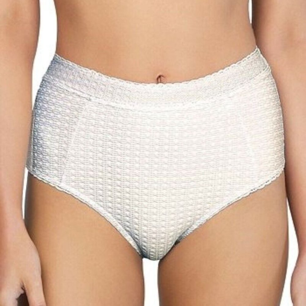 PEONY Women's Wicker Midi Pant Bikini Bottom Size 2